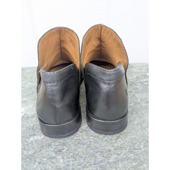 Frye Elyssa Shootie Black 7M Style 3470236 Leather Pull On Booties Ankle Boots - Picture 6 of 14